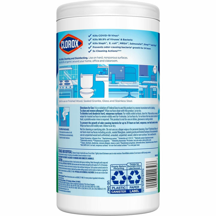 Image of Clorox® Disinfecting Wipes, Fresh Scent,75/Canister,6/CT,40CT/BD, WE