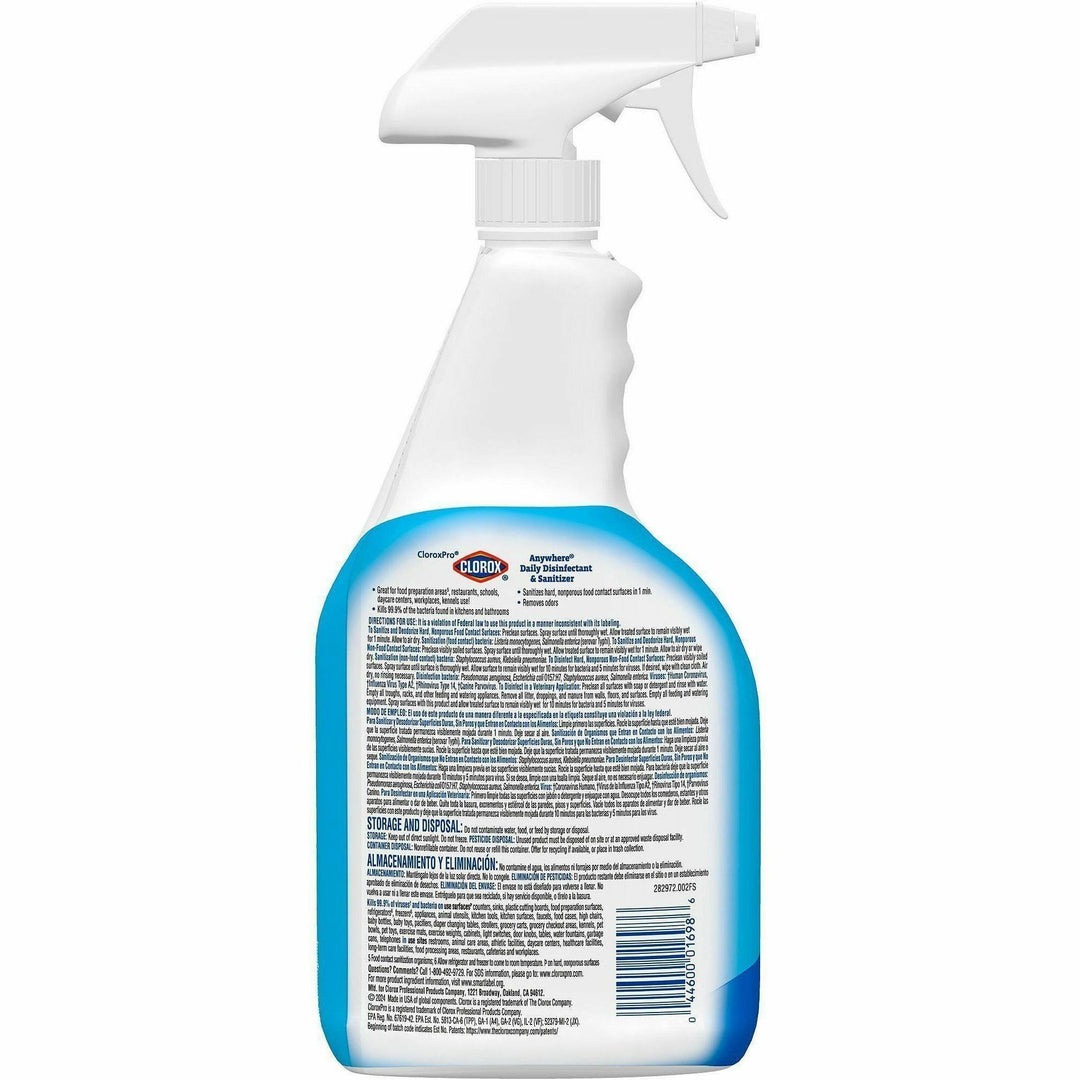 Image of Clorox® Sanitizing/CleanerSpray,f/HardSurfaces,32oz, 12/CT,18CT/BD