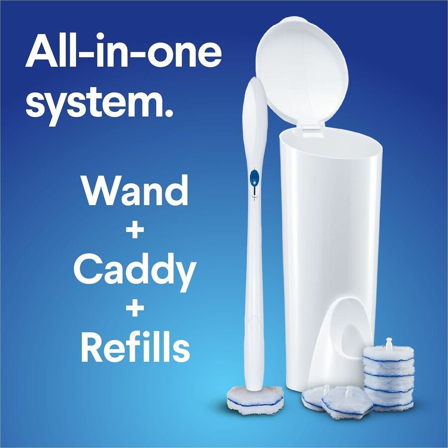 Image of Clorox® ToiletWandStarterKit,6 DisposableHeads,6KT/CT,18CT/BD,BE/WE