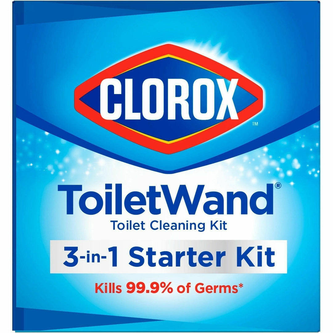 Image of Clorox® Toilet Wand Starter Kit, 6 Disposable Heads, 216KT/PL, BE/WE