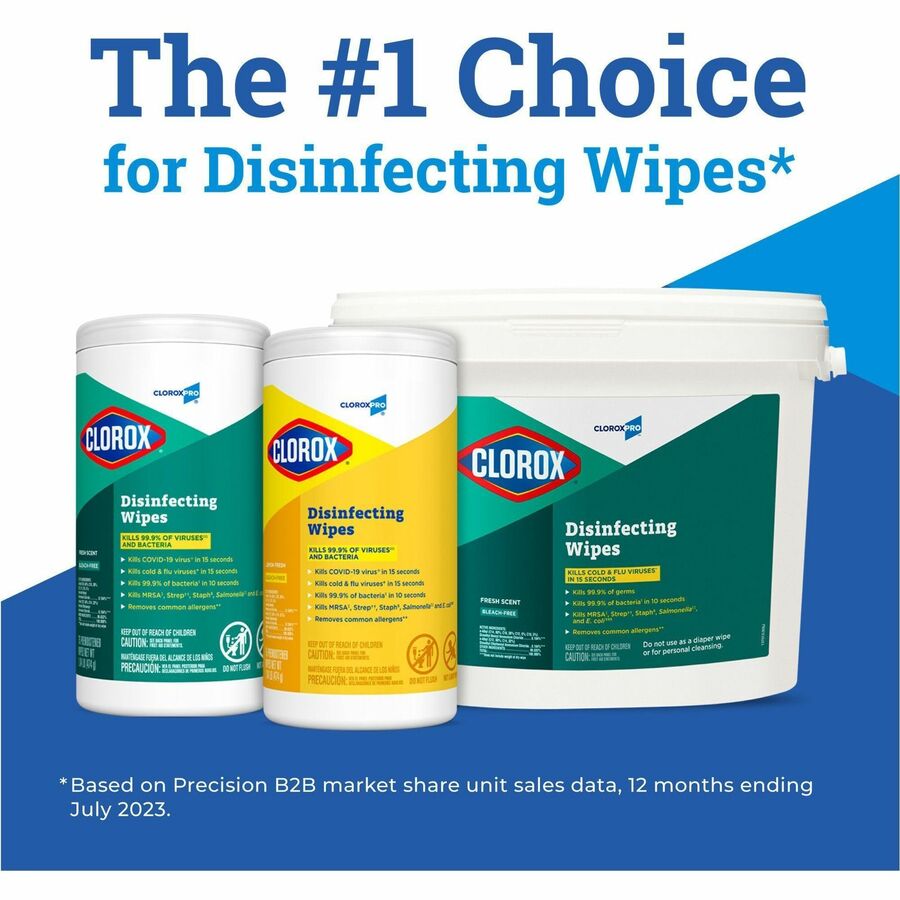 Image of Clorox® DisinfectingWipes,LemonScent,75/Canister,6 EA/CT,40CT/BD, WE