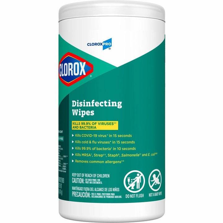 Image of Clorox® DisinfectWipes,Industrial,FrshScent,75/Can,6EA/CT,40CT/BD,WE