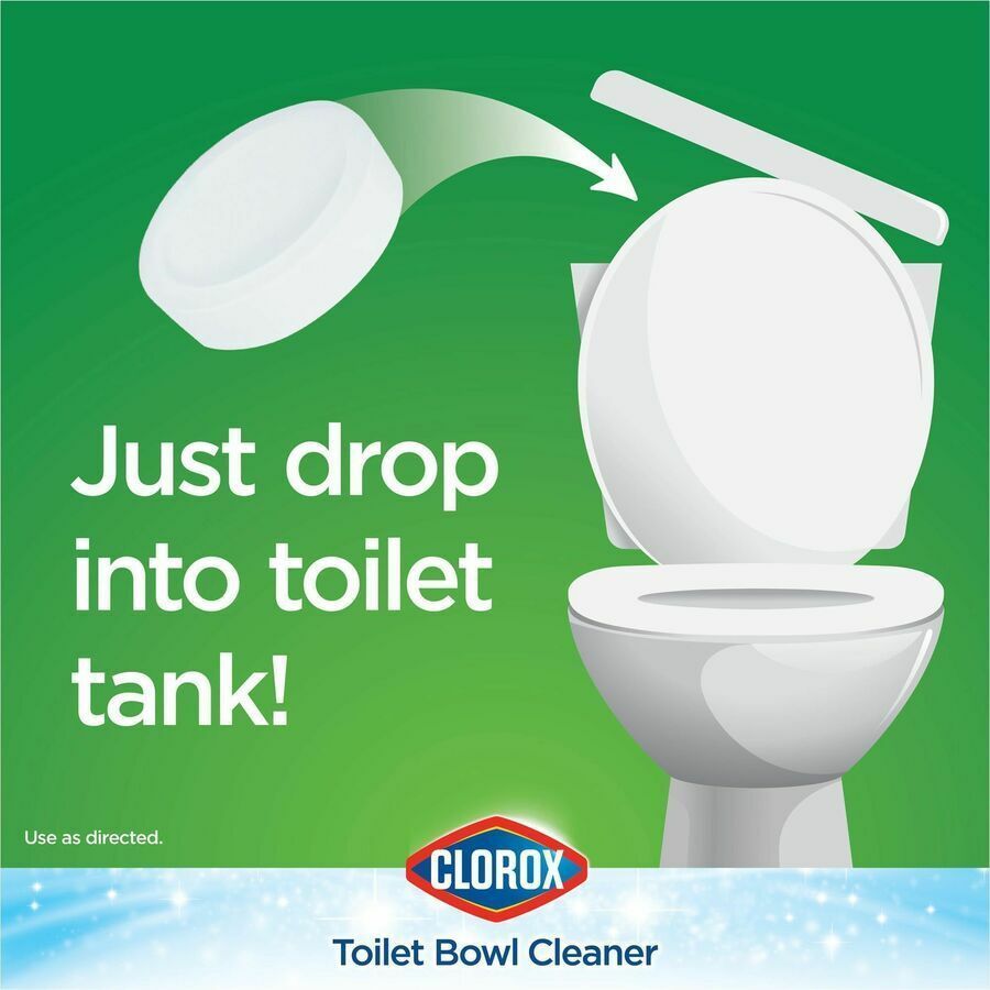 Image of Clorox® Toilet Bowl Cleaner Tablets,Bleach,3.5oz,6 EA/CT,70CT/BD, WE