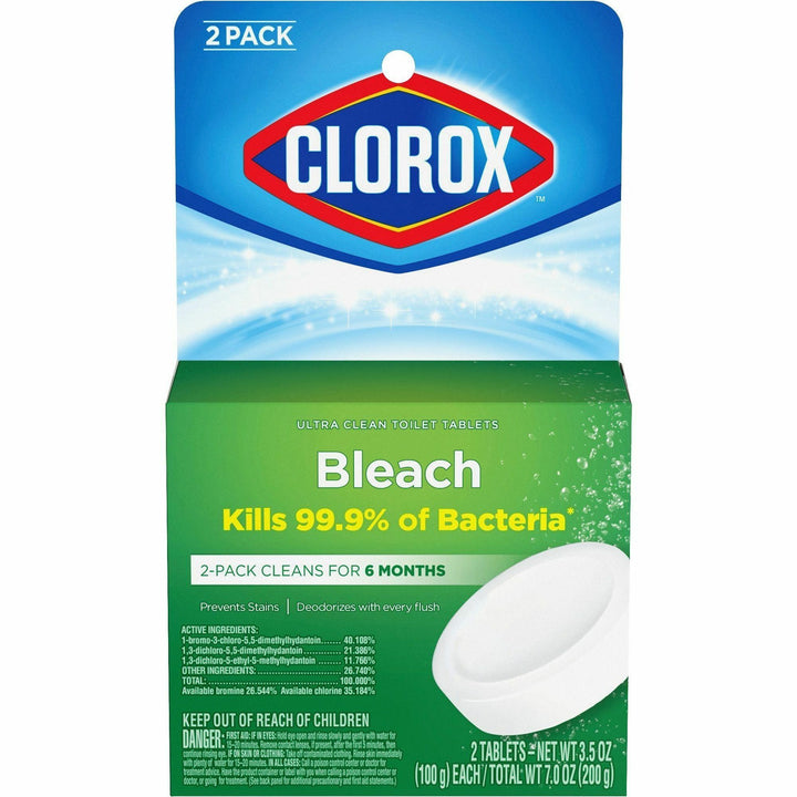 Image of Clorox® Toilet Bowl Cleaner Tablets,Bleach,3.5oz,6 EA/CT,70CT/BD, WE