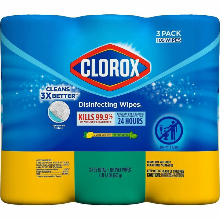 Image of Clorox® Disinfecting Wipes, 35 Wipes/BT, 675 BT/PL, AST Scent