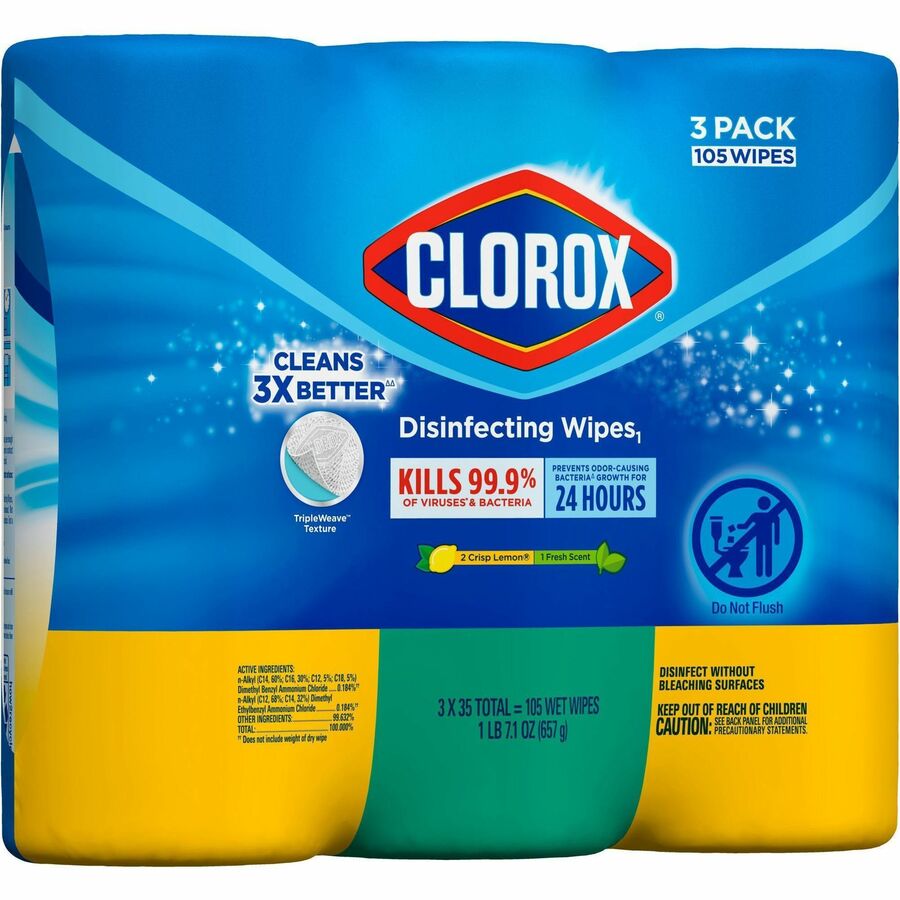 Image of Clorox® Disinfecting Wipes, 35 Wipes/BT, 675 BT/PL, AST Scent
