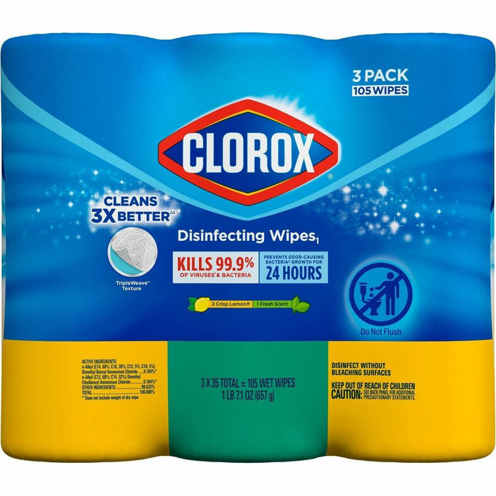 Image of Clorox® Disinfecting Wipes, 35 Wipes/BT, 675 BT/PL, AST Scent