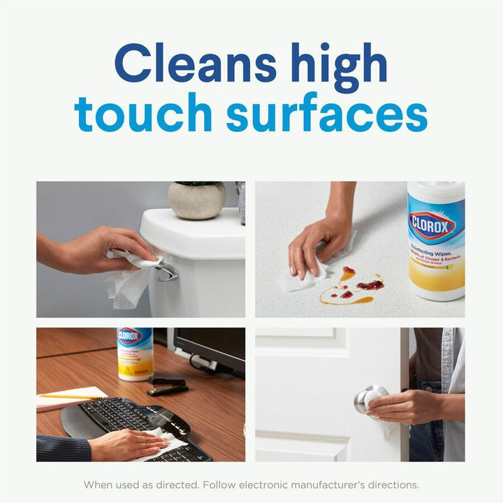 Image of Clorox® DisinfectWipe,BleachFree,75/Can,3EA/PK,4PK/CT,20CT/BD,WE
