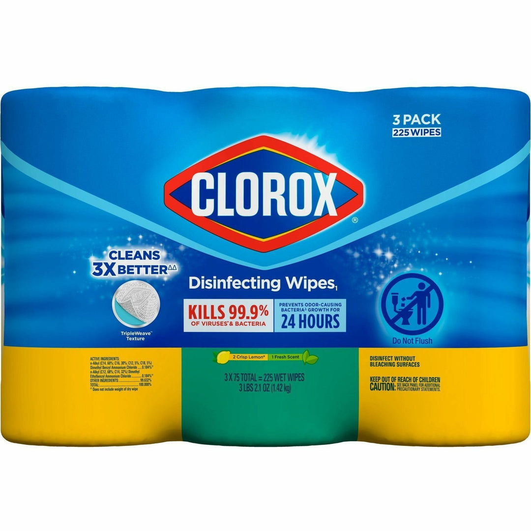 Image of Clorox® Disinfecting Wipes,75/Can,3/PK,4PK/CT,20CT/BD,2BD/PL,WE