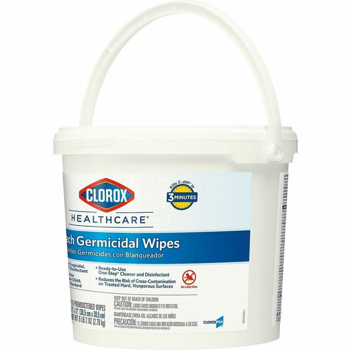 Image of Clorox® Germicidal Wipes, Clorox, 110/Canister,2EA/CT,25CT/BD,WE
