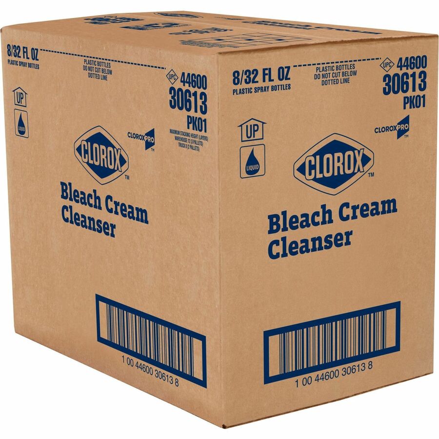 Image of Clorox® Cream Cleanser, Bleach, 32 oz, 8EA/CT,32CT/BD, CL