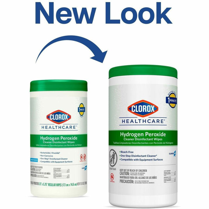 Image of Clorox® Disinfecting Wipes,w/Hydrogen Peroxide,155 Wipes,450/PL,WE