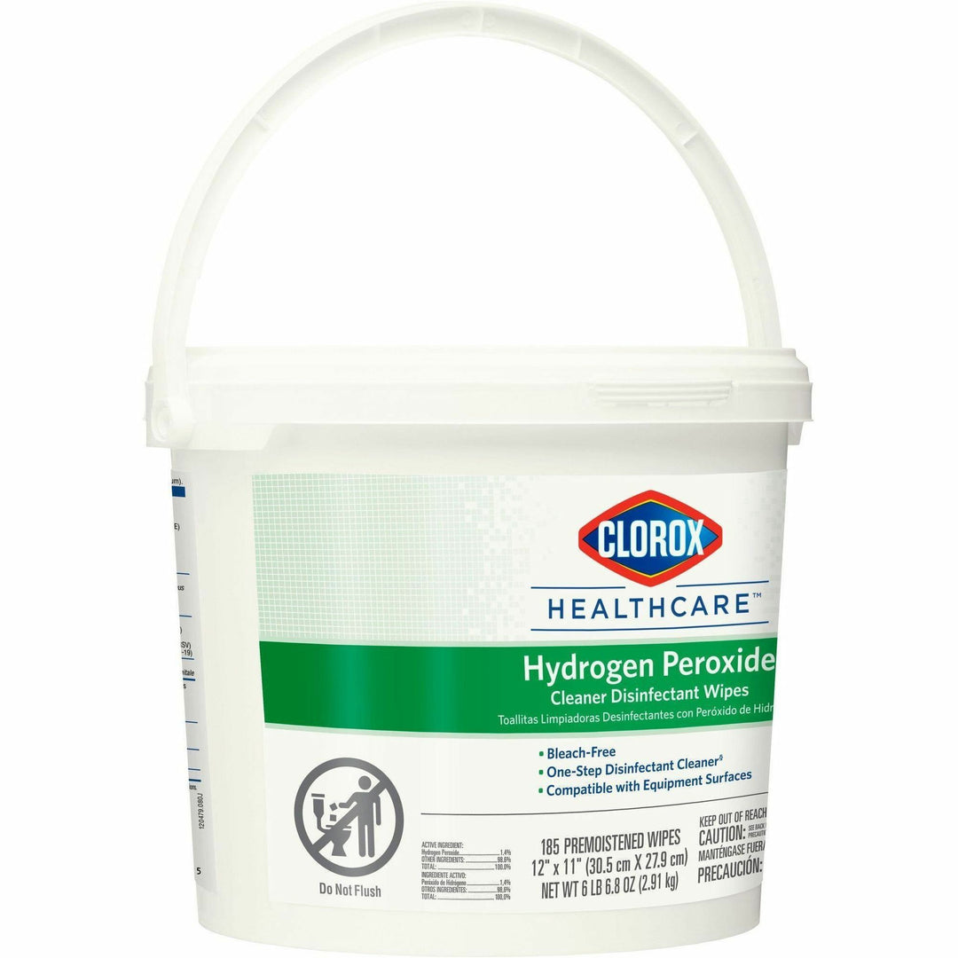 Image of Clorox® Disinfecting Wipes, w/Hydrogen Peroxide, 185 Wipes, 2/CT, WE