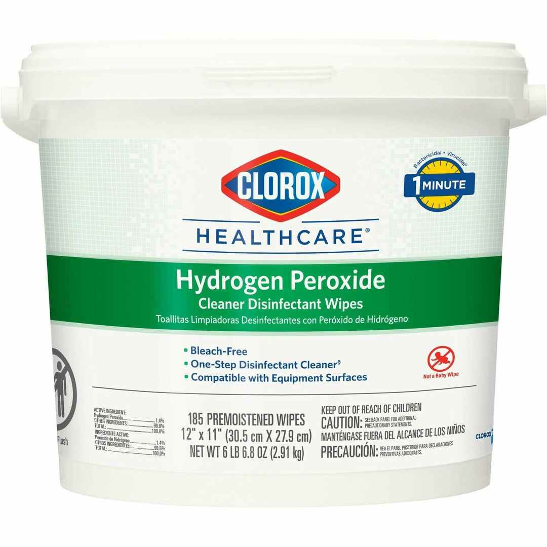 Image of Clorox® Disinfecting Wipes,w/Hydrogen Peroxide,185 Wipes,100/PL,WE