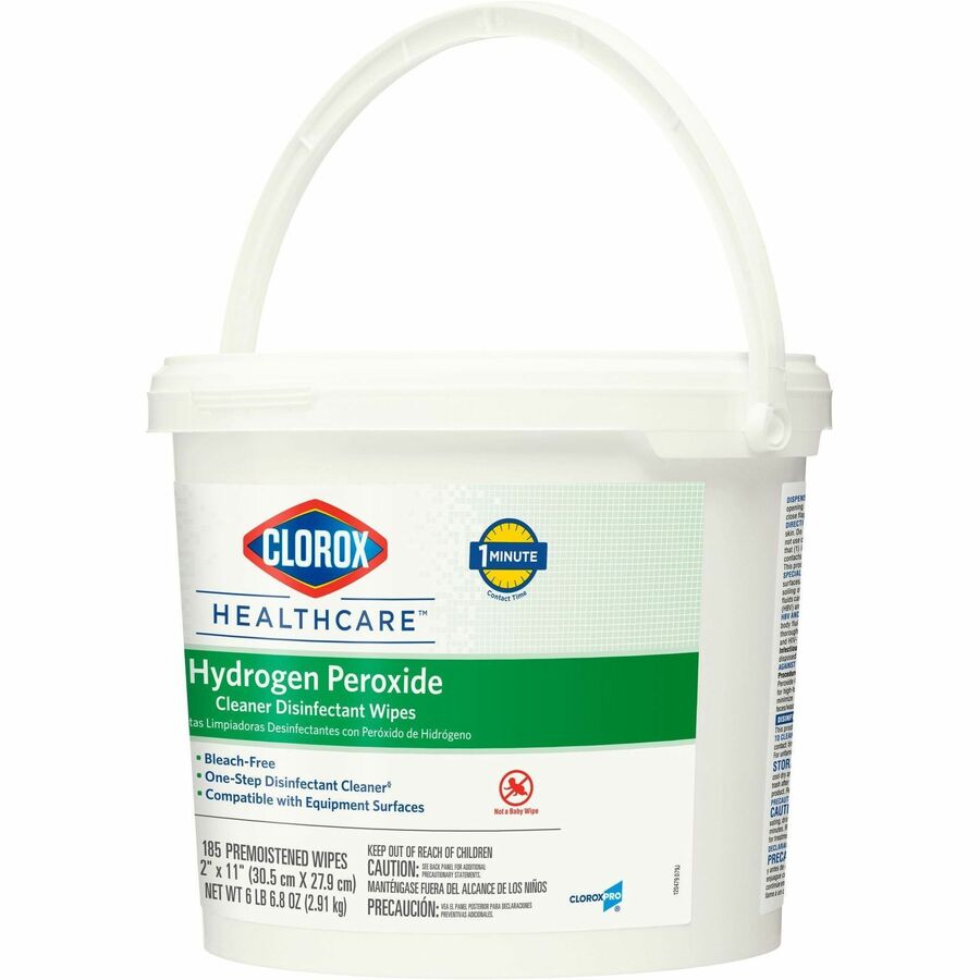 Image of Clorox® Disinfecting Wipes,w/Hydrogen Peroxide,185 Wipes,100/PL,WE