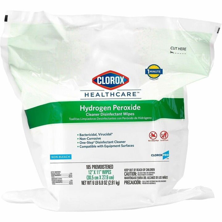Image of Clorox® Disinfecting Wipes Refill,w/Hydrgn Perox,185 Wipes,100/BD,WE