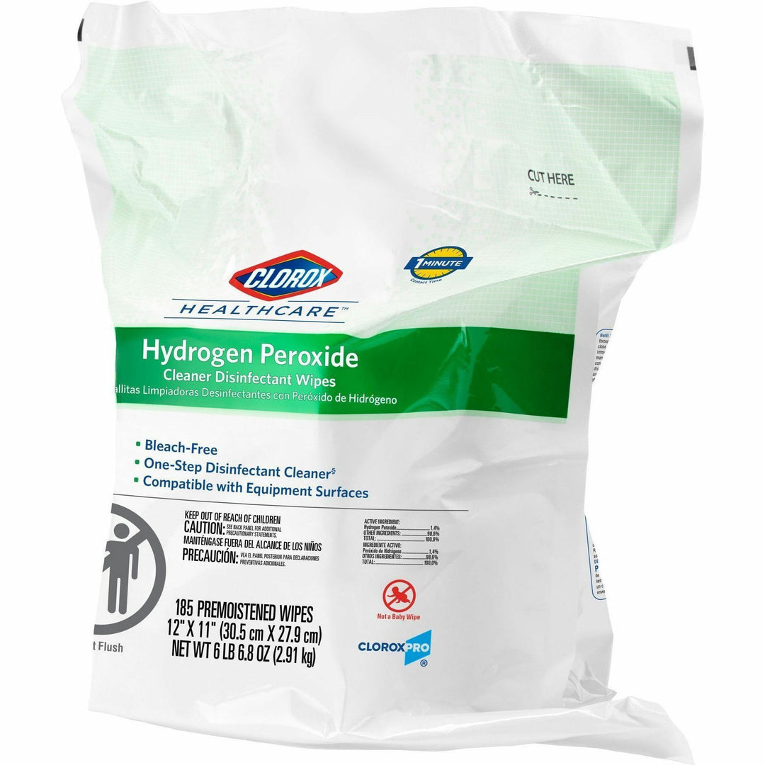 Image of Clorox® Disinfecting Wipes Refill,w/Hydrgn Perox,185 Wipes,100/BD,WE