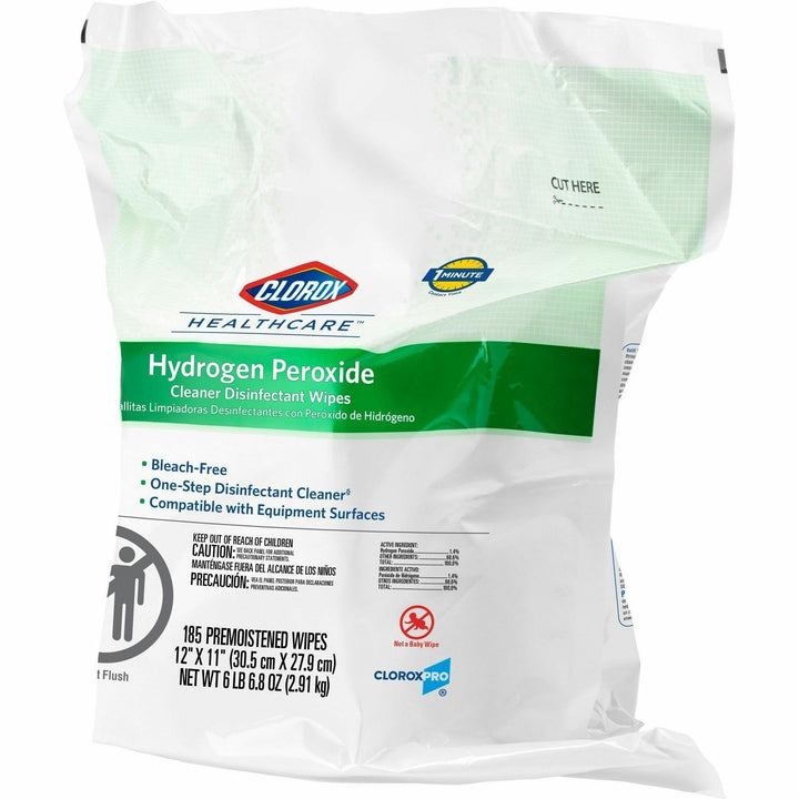 Image of Clorox® Disinfecting Wipes Refill,w/Hydrgn Perox,185 Wipes,100/BD,WE
