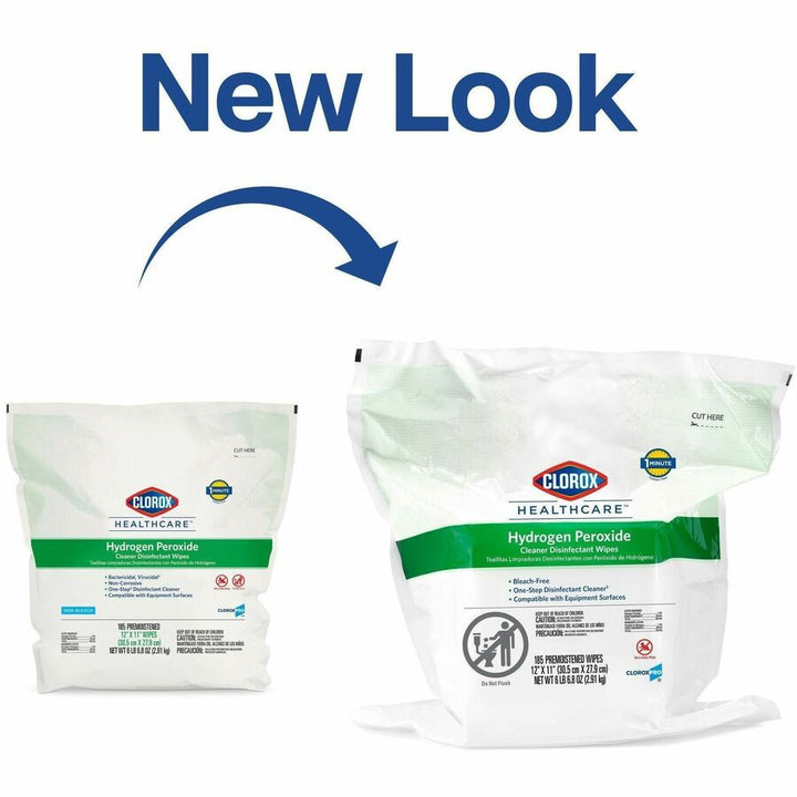 Image of Clorox® Disinfecting Wipes Refill,w/Hydrgn Perox,185 Wipes,2/CT,WE