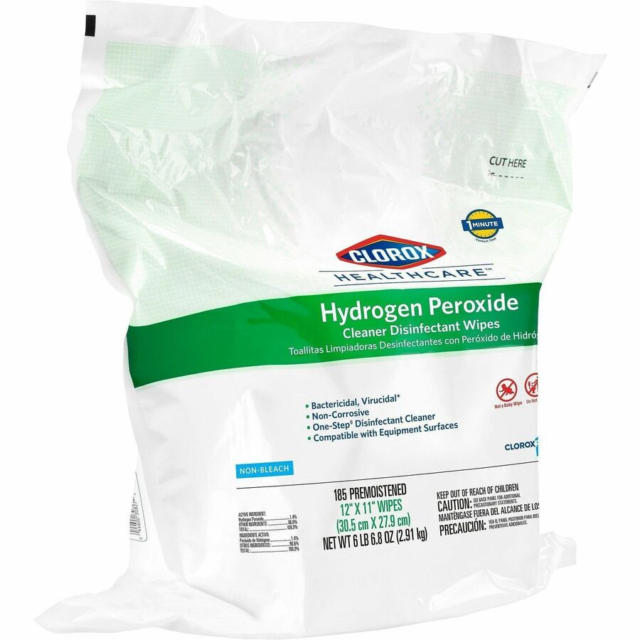 Image of Clorox® Disinfecting Wipes Refill,w/Hydrgn Perox,185 Wipes,2/CT,WE