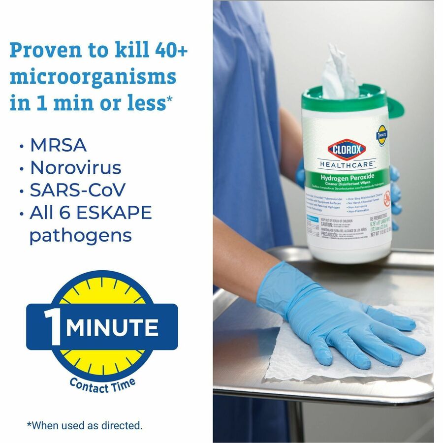 Image of Clorox® Disinfecting Wipes Refill,w/Hydrgn Perox,185 Wipes,200/PL,WE
