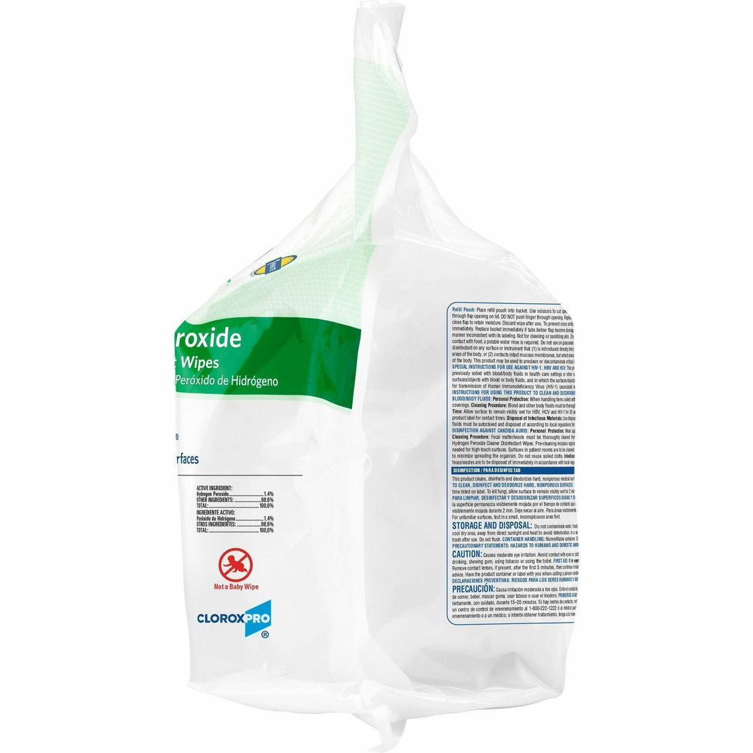 Image of Clorox® Disinfecting Wipes Refill,w/Hydrgn Perox,185 Wipes,200/PL,WE