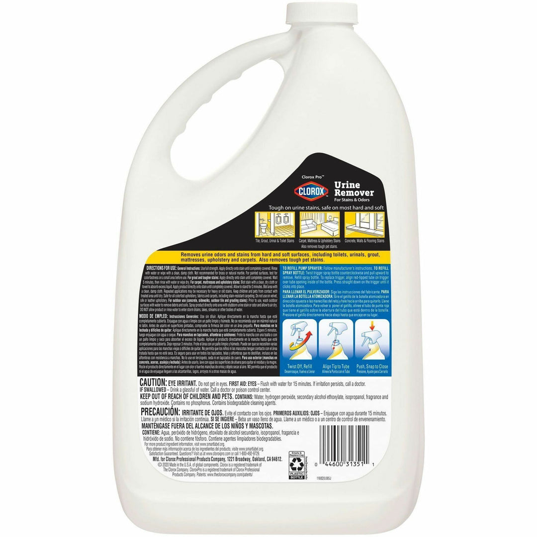 Image of Clorox® Clorox Urine Remover Refill, 1Gal, 120/PL, Clear