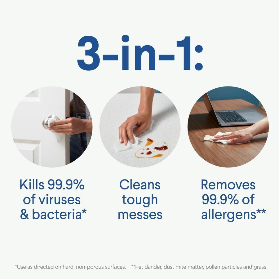 Image of Clorox® Disinfecting Wipes, Crisp Lemon, 75 Wipes, 6/CT, White