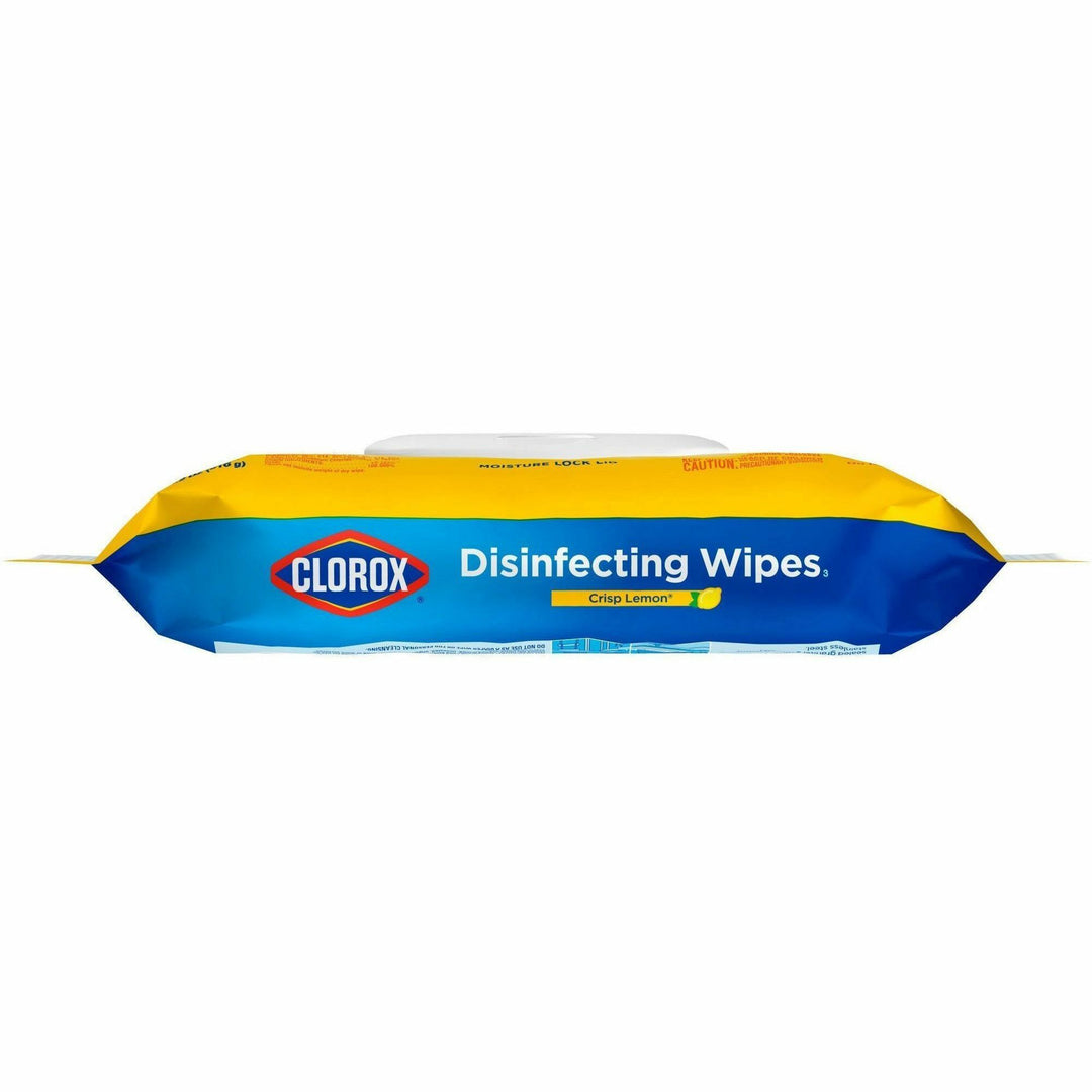 Image of Clorox® Disinfecting Wipes, Crisp Lemon, 75 Wipes, 6/CT, White