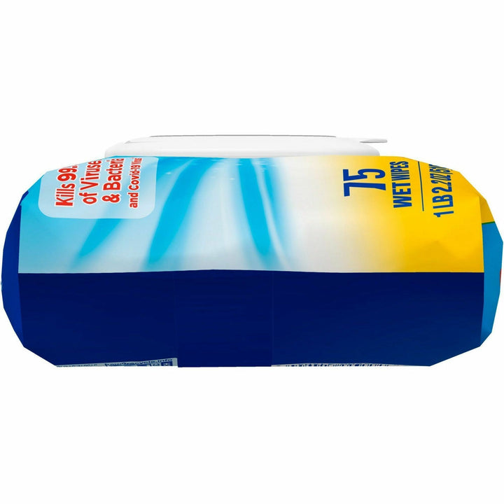 Image of Clorox® Disinfecting Wipes, Crisp Lemon, 75 Wipes, 6/CT, White