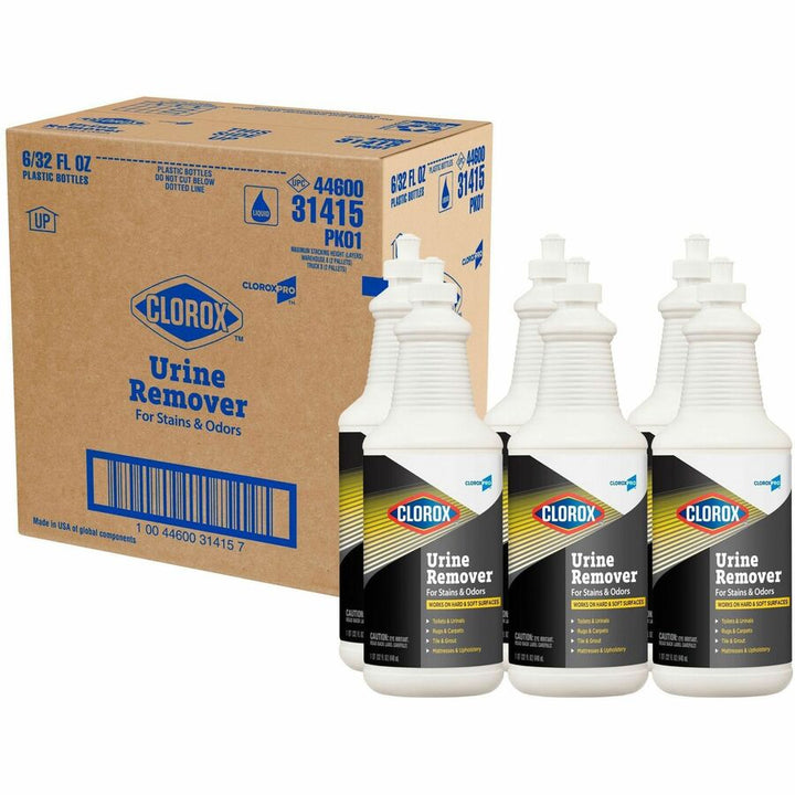 Image of Clorox® Urine Remover, f/Stains/Odors, 32 oz, 6/CT, White
