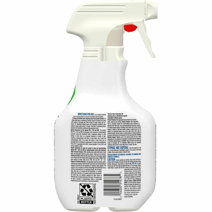 Image of Clorox® Disinfectant Cleaner, Fuzion, Low Odor, 32 oz, 432/PL