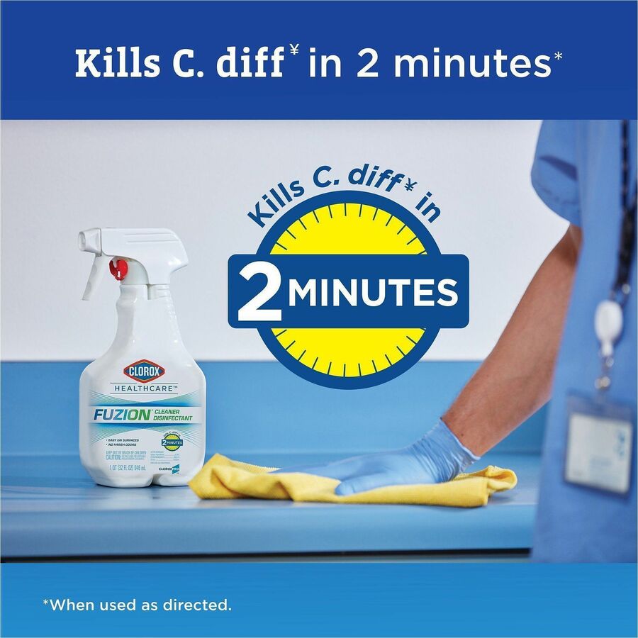 Image of Clorox® Disinfectant Cleaner, Fuzion, Low Odor, 32 oz, 432/PL
