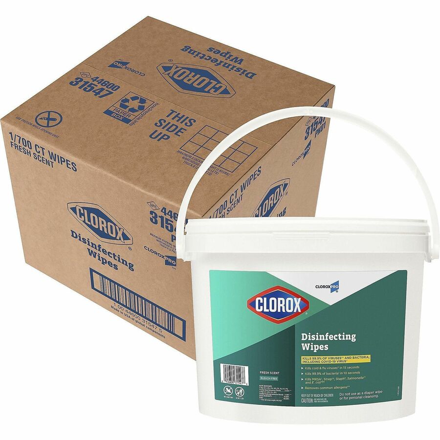 Image of Clorox® Disinfecting Wipes, 700Shts, Fresh Scent, 48/PL, WE