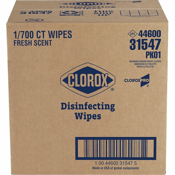 Image of Clorox® Disinfecting Wipes, 700Shts, Fresh Scent, 48/PL, WE