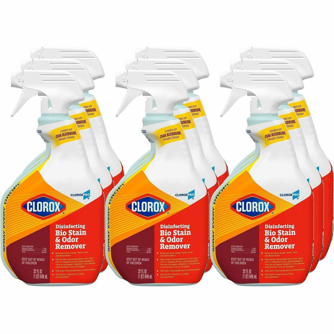 Image of Clorox® Disinfectant Spray, OSHA Compliant, Bleach-free, 32 oz, 9/CT