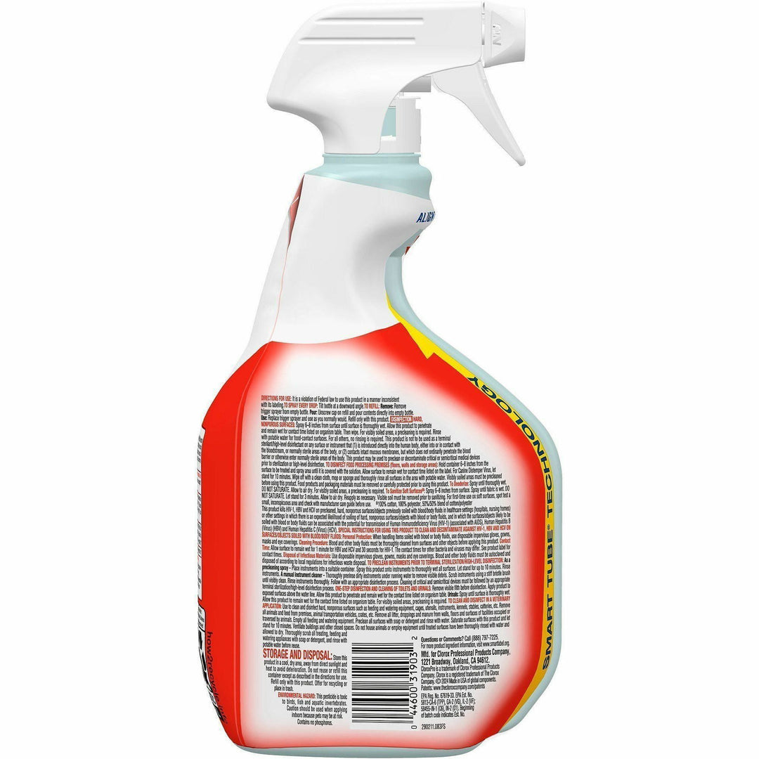 Image of Clorox® Disinfectant Spray, OSHA Compliant, Bleach-free, 32 oz, 9/CT