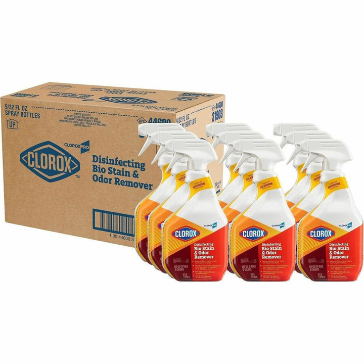 Image of Clorox® Disinfectant Spray, OSHA Compliant, Bleach-free, 32 oz, 9/CT