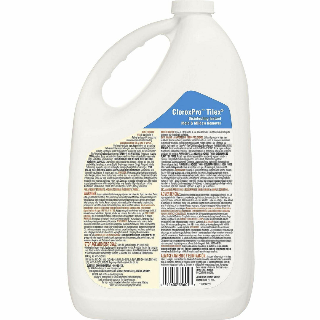 Image of Clorox® Mold/Mildew Remover, w/Bleach, 1 Gal, 4/CT, 27/PL, Clear