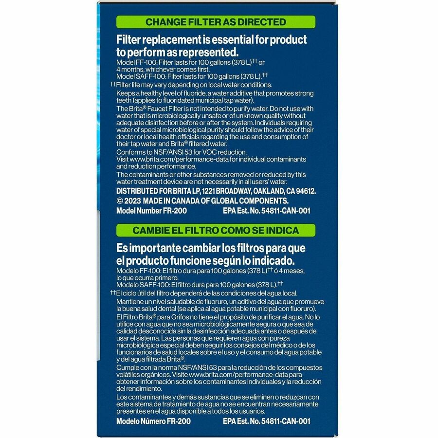 Image of Clorox® Filter, f/Brita Faucet Water Filter System, On-Tap, 6/CT, WE