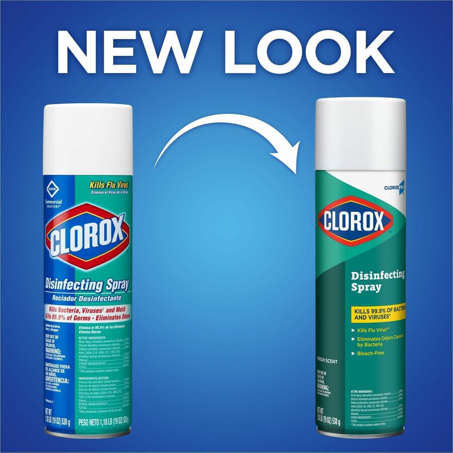 Image of Clorox® Disinfecting Spray, Fresh Scent, 19 oz,432/BD