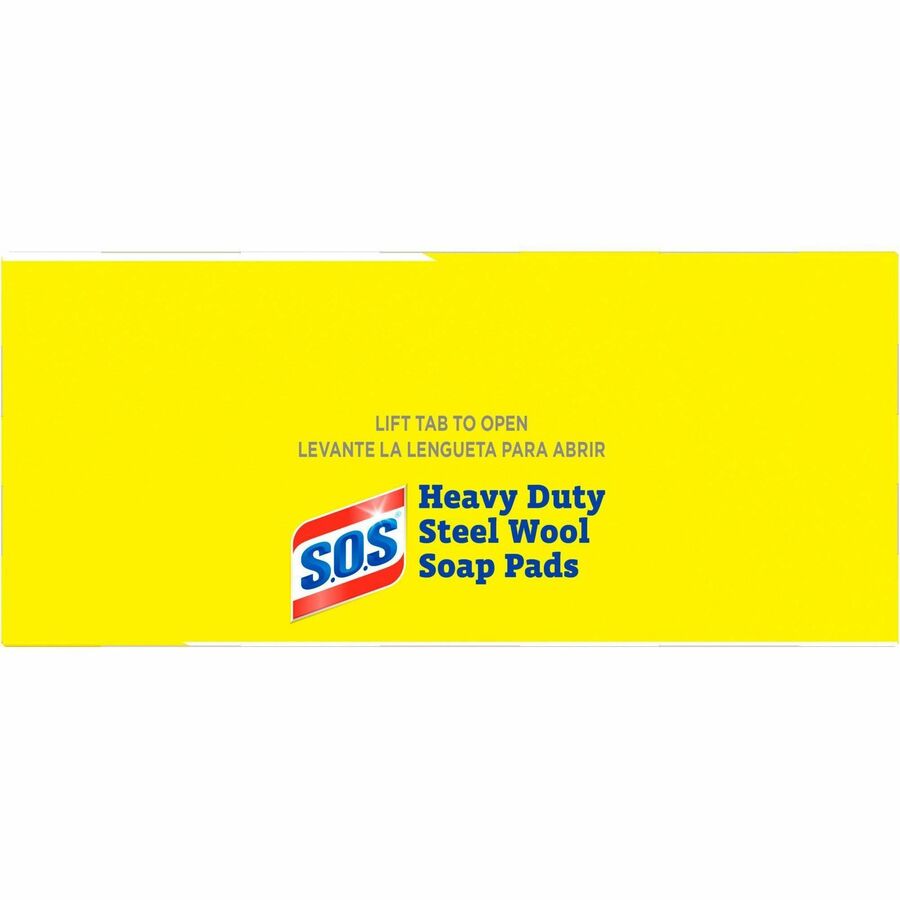 Image of Clorox® Scrub Pads w/Soap,Heavy-Duty,SteelWool,5"x4",15/BX,480 BX/PL