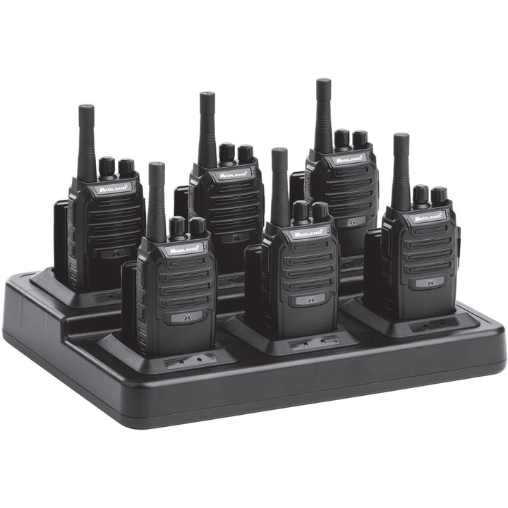 Image of Midland® Business Radio Bundle,Li-Ion Battery,12"x14"x6", 6/EA, Black
