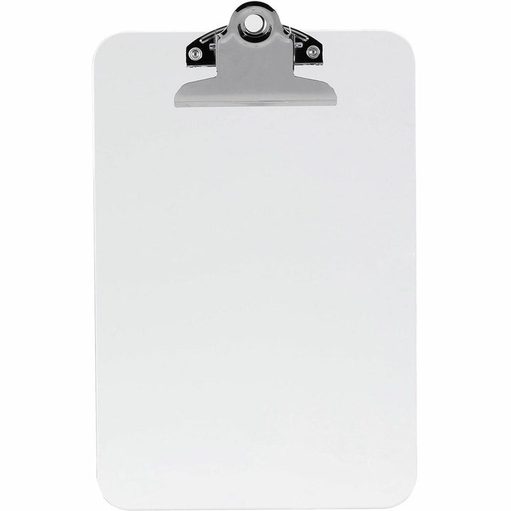 Image of Business Source Clipboard, Plastic, w/Spring Clip, 6"x9", Clear