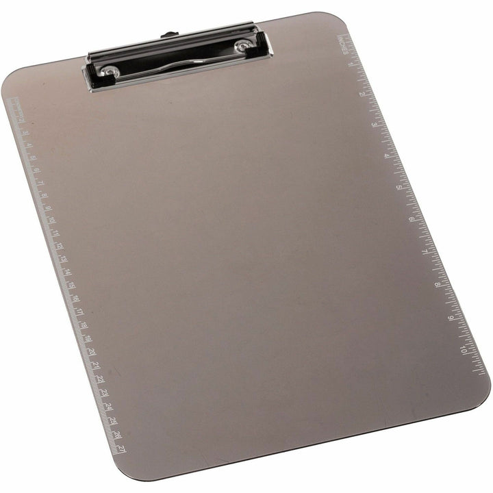Image of Business Source Clipboards,Plastic,w/Flat Clip, 9"x12-1/2",6/BD,Smoke