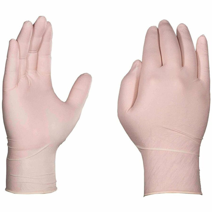 Image of Ammex TLF48100 Gloveworks Ivory Latex Industrial Powder Free Disposable Gloves (Case of 1000)