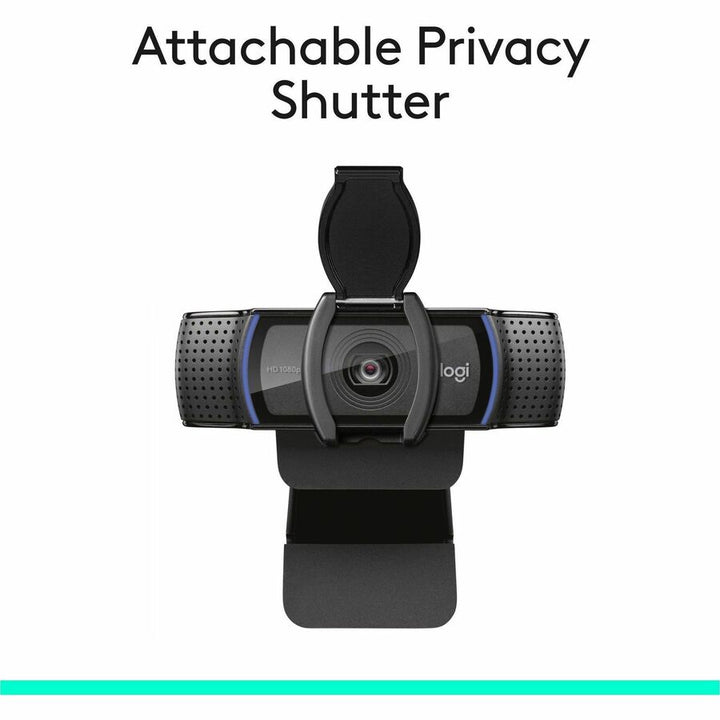 Image of Logitech® C920s PRO Full HD Webcam, 1920 pixels x 1080 pixels, 3 Mpixels, Black