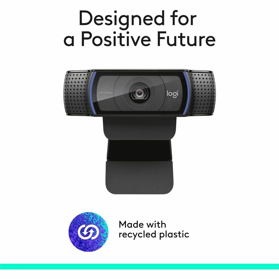 Image of Logitech® C920s PRO Full HD Webcam, 1920 pixels x 1080 pixels, 3 Mpixels, Black