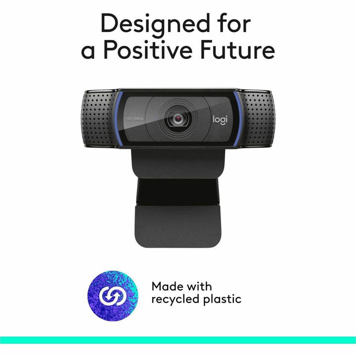 Image of Logitech® C920s PRO Full HD Webcam, 1920 pixels x 1080 pixels, 3 Mpixels, Black