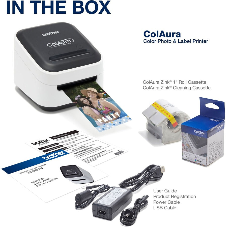 Image of Brother VC-500W Versatile Compact Color Label and Photo Printer with Wireless Networking